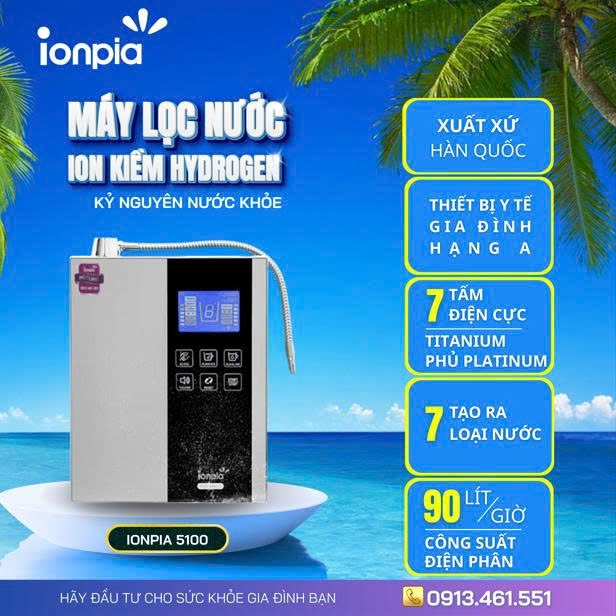 Máy ion kiềm Ionpia 5100 Hà Tĩnh